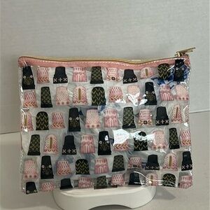 Pink and Black Craft Bag
